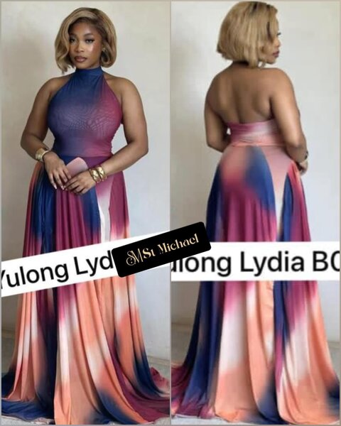 Robe longue dégradé élégante