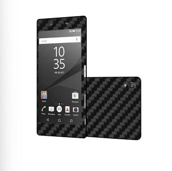 Sony Xperia Z5 Black Carbon Fiber Texture Mobile Skin
