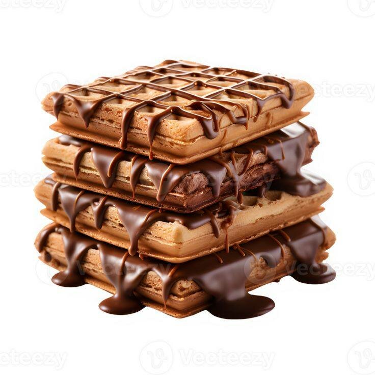 Gaufre nature et au chocolat