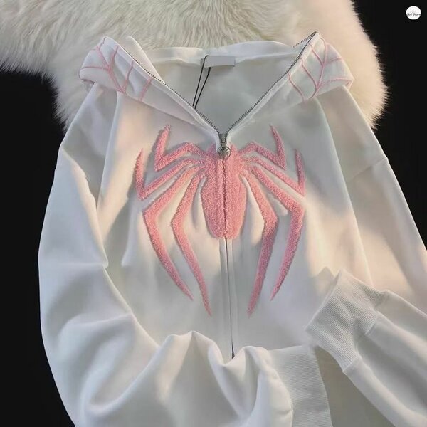Veste à capuche Spider Blanc