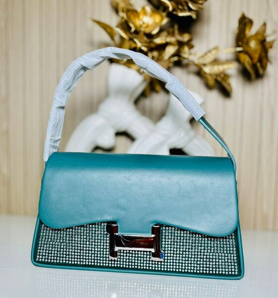 Sac à main élégant turquoise