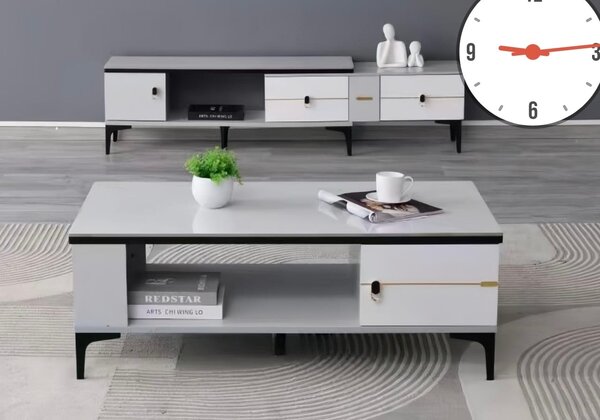 Table basse moderne grise