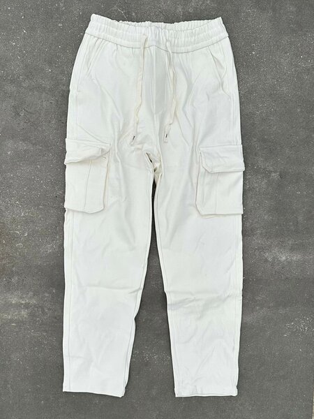 Pantalons cargo blancs unisexes