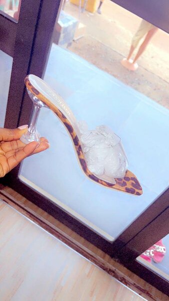 Nice cute transparent heels