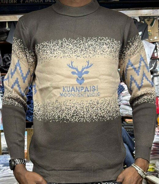 Pull chaud à motifs cerf