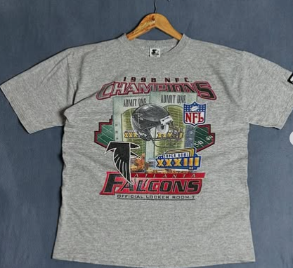 Vintage 1998 Falcon superbowl champion t shirt size : L