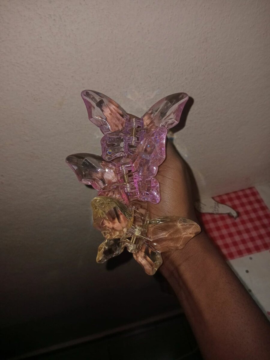 Pinces Papillon Transparente