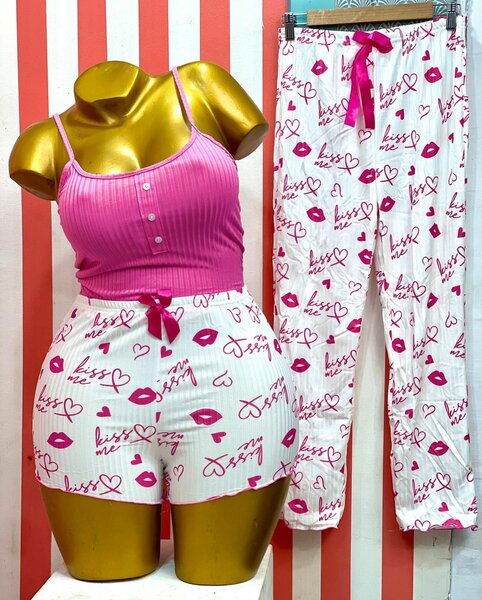 Pyjama Femme Imprimé Bisous