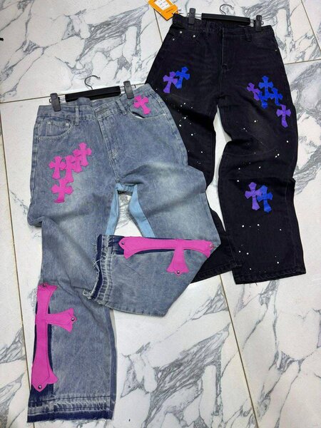 Jeans streetwear colorés