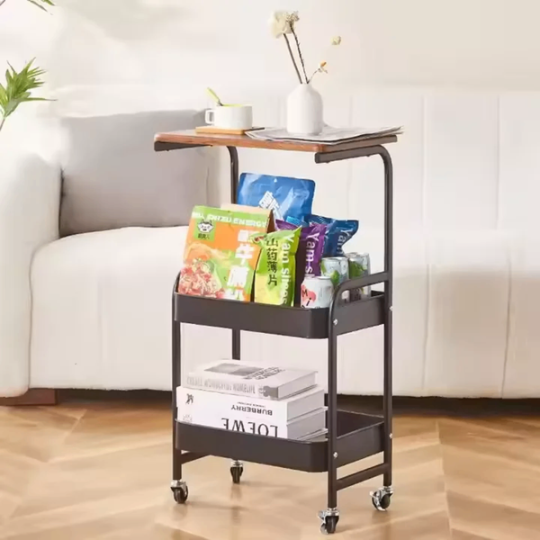 Chariot de service roulant 3 étages