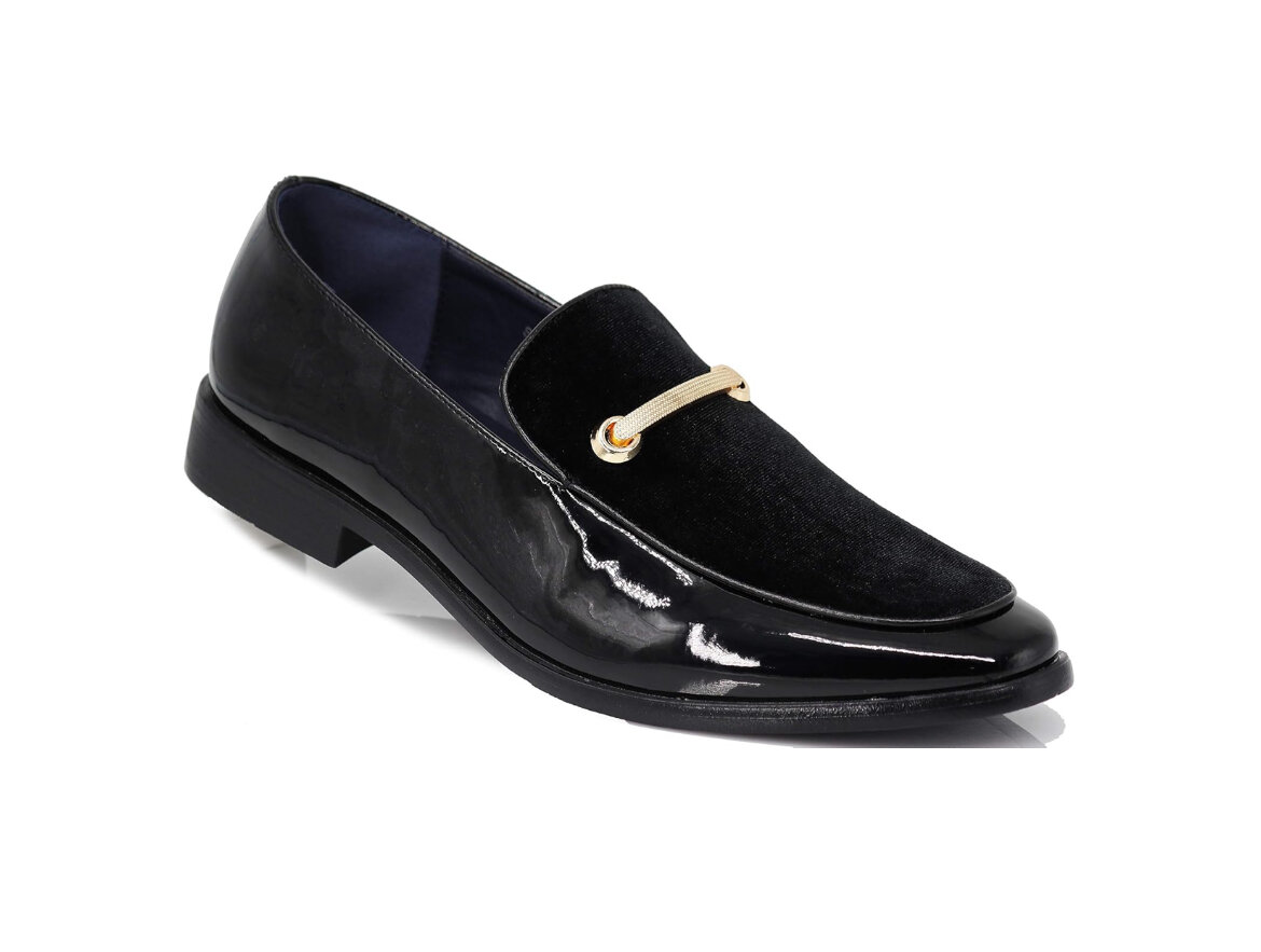 Mocassins élégants en cuir vernis