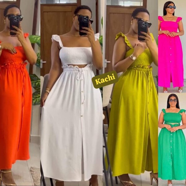 Robe d'été colorée pour femme