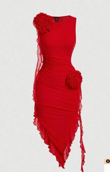 Round neck bodycon dress