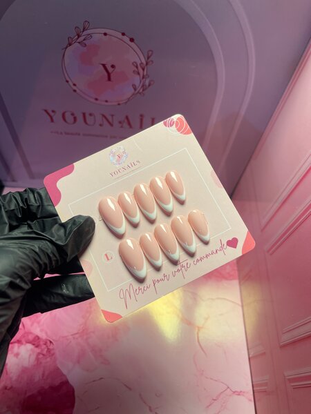 Ongles Press-Ons Rose