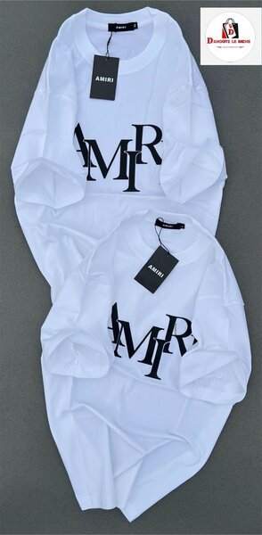 T-Shirt Blanc Logo AMIRI