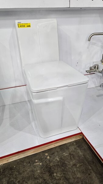 CERAMIC COMPLETE TOILET SEAT-TOP FLUSH