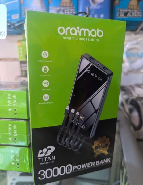 Power banks 20,000mAh and 30,000mAhYou