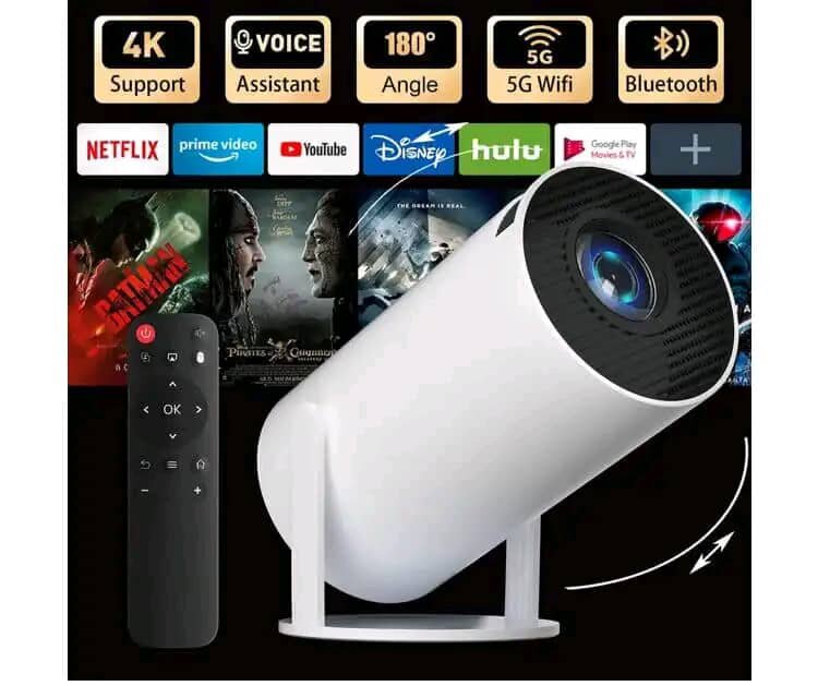 Projecteur d'Extérieur pour Home Cinéma - Décodeur 4K