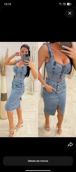 Robe en jean élégante