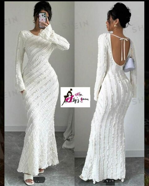 Robe Longue Blanc Élégante
