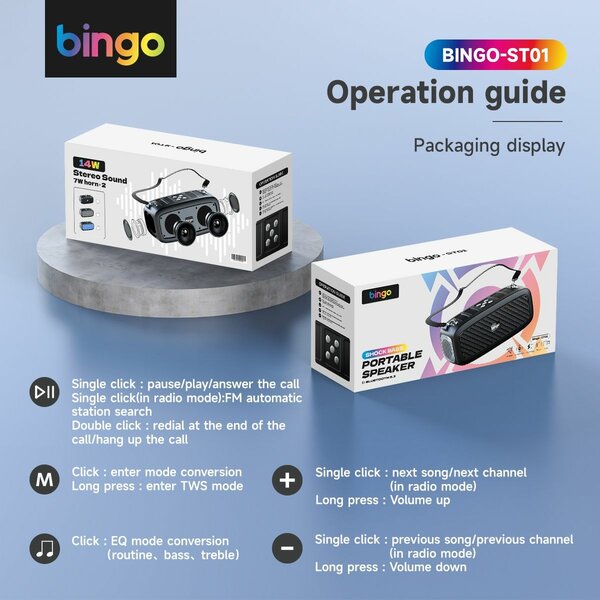 Enceinte Portable Bingo Bluetooth