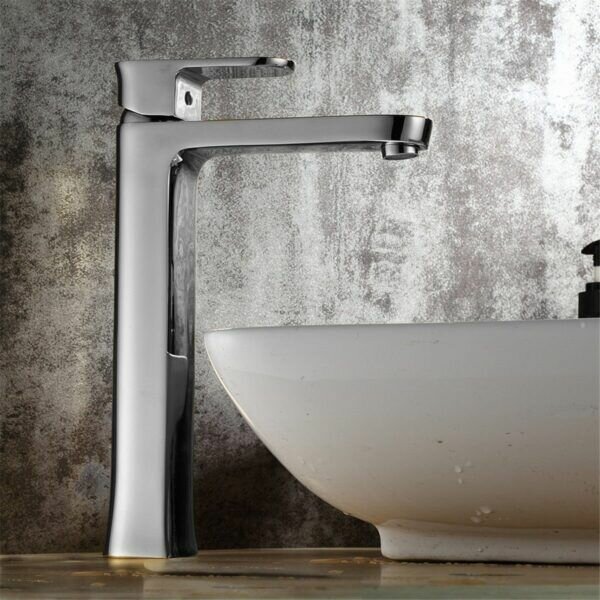 Sleek Chrome Bathroom Faucet