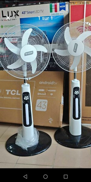 Ventilateur smart rechargeable