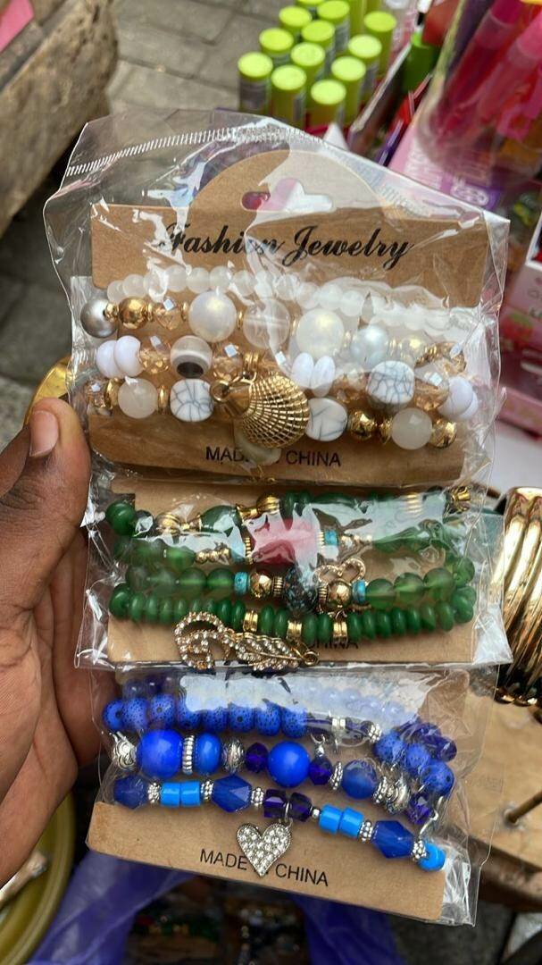 Beaded bracelet set