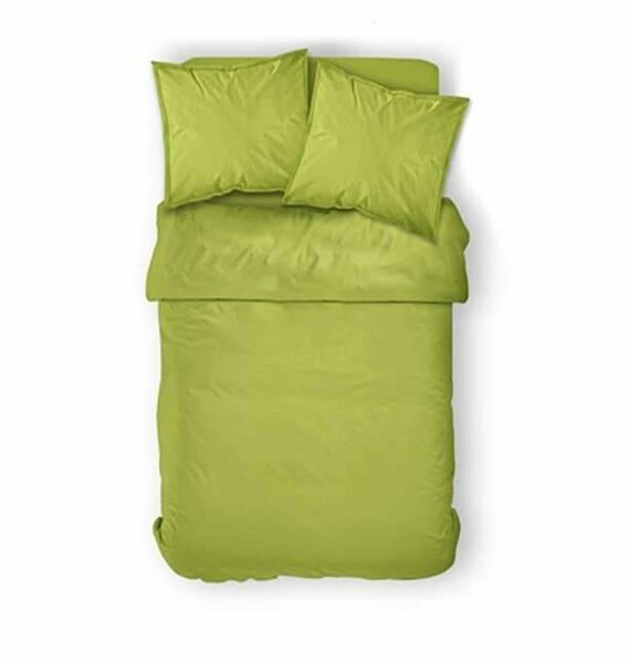 Parure de lit en coton vert