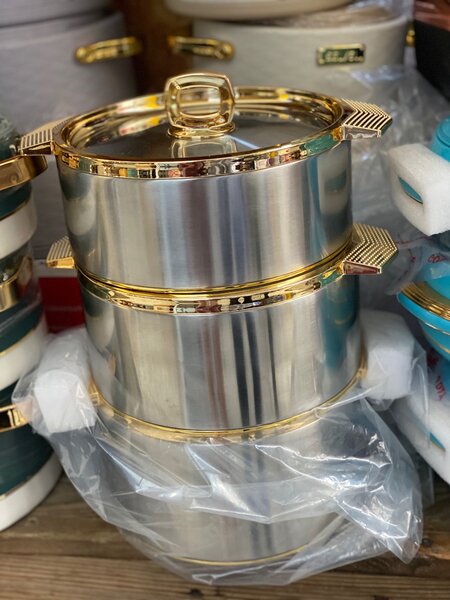 Stainless steel Food warmer 3 set original