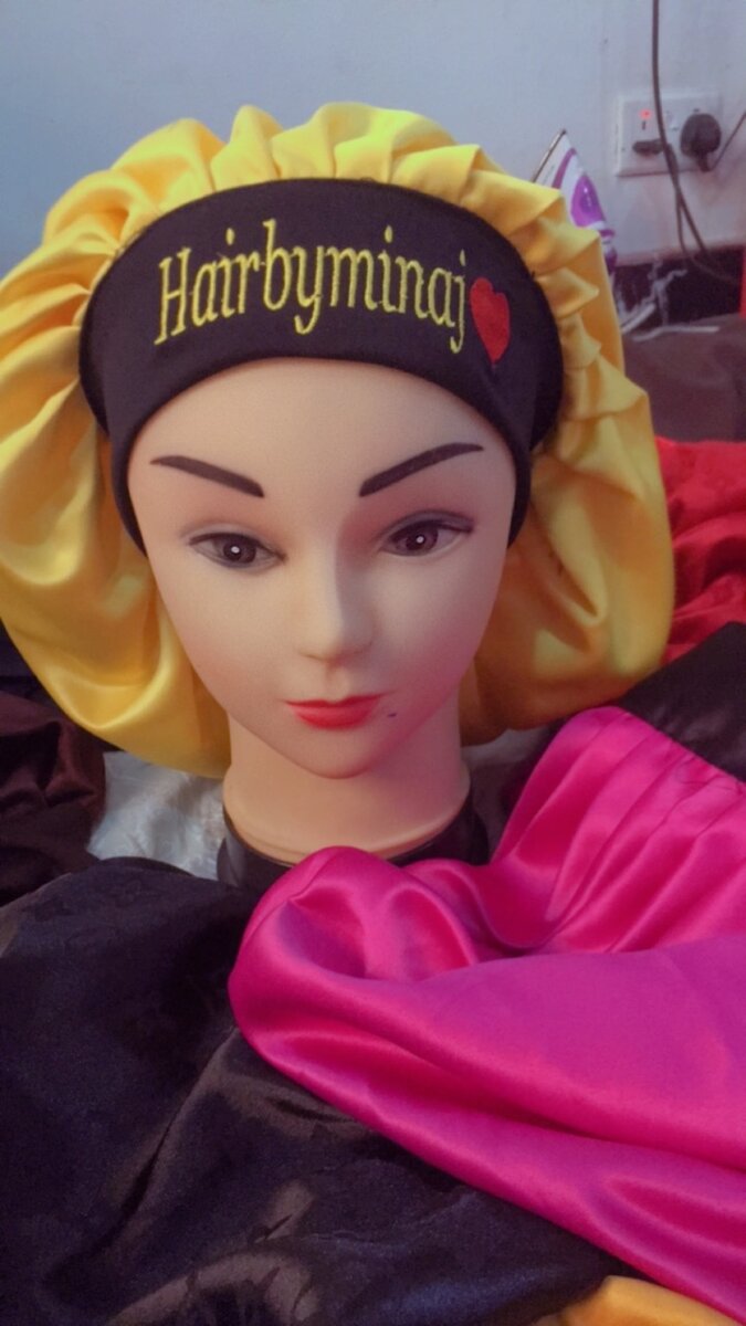 Customized hair bonnet