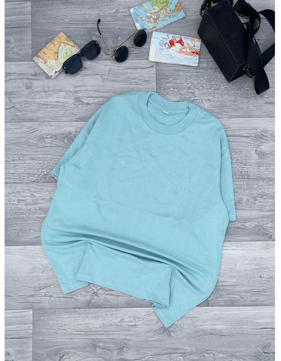 T-shirt uni colore en coton