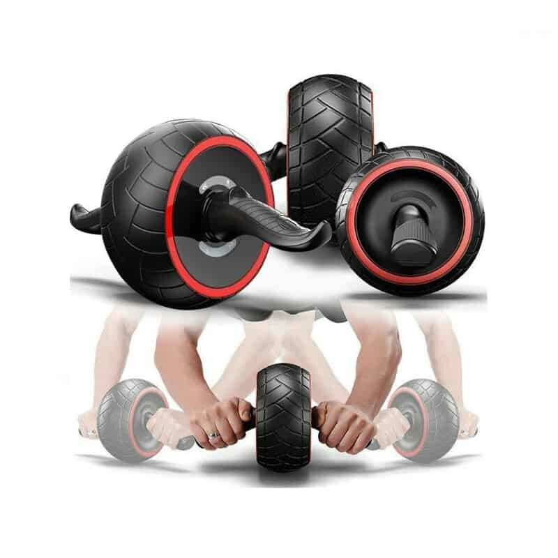 Roue de sport pour musculation et exercices abdominaux.