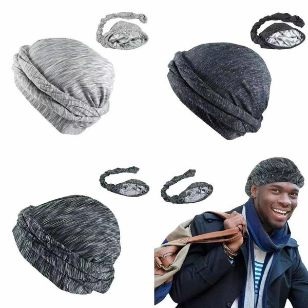 Bonnets en satin pour hommes