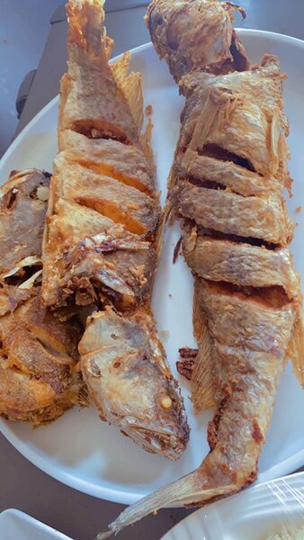 Poissons frits croustillants