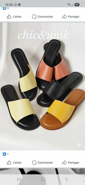 Slides colorées femme