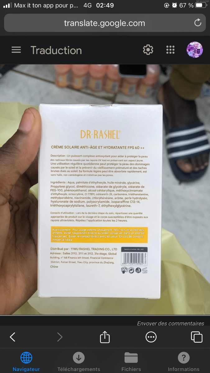 Crème solaire Dr.Rashel