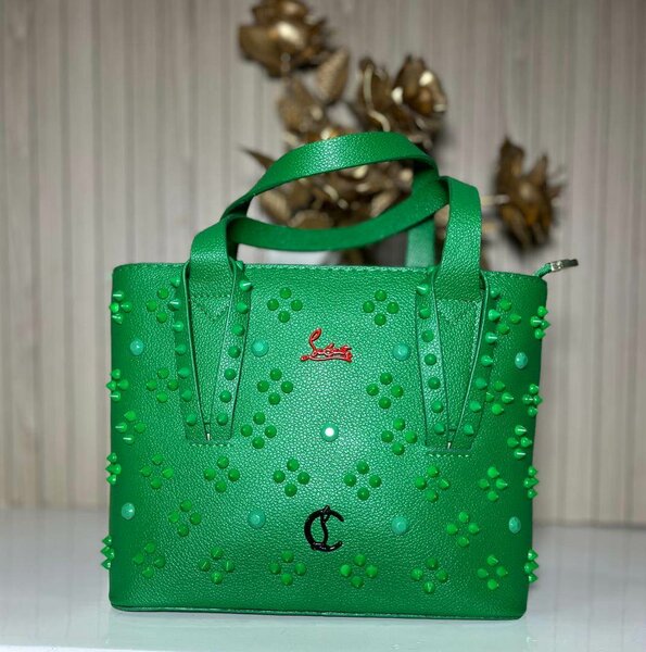 Sac à main vert floral chic