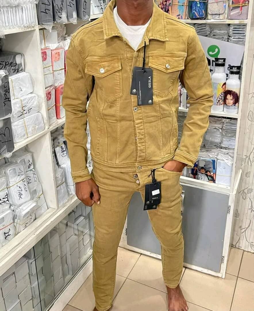 Veste en jean homme élégante