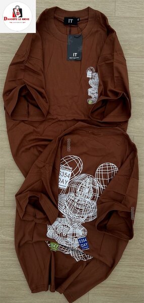 T-shirt en coton marron