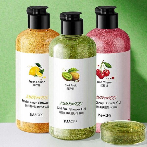 Gel douche exfoliant fruits