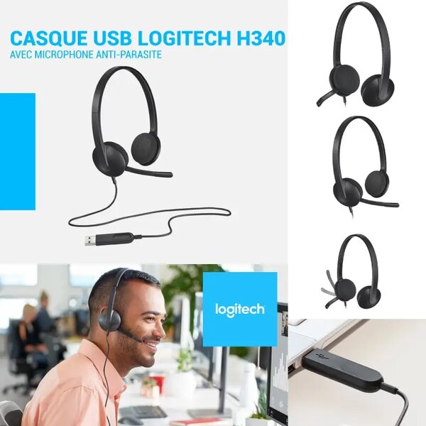 Casque USB Logitech H340