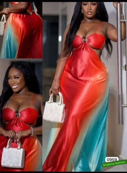 Robe Maxi Éclatante Satin