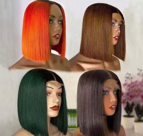 Perruque Carré Couleurs Variées