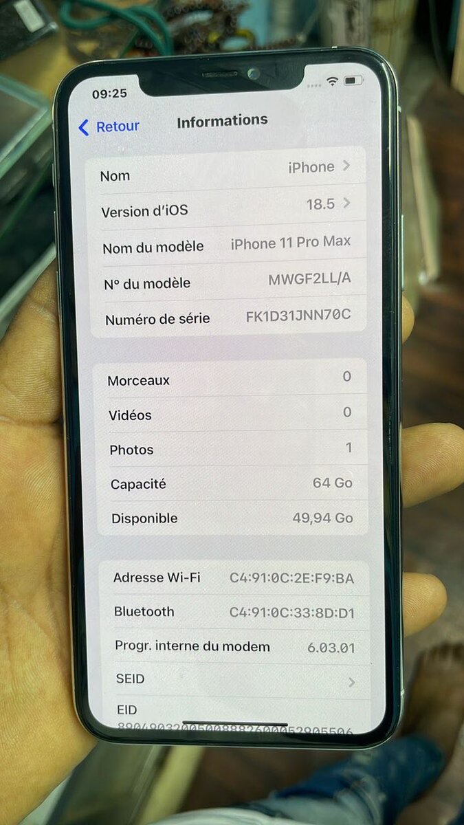 iPhone 11 Pro Max 64 Go