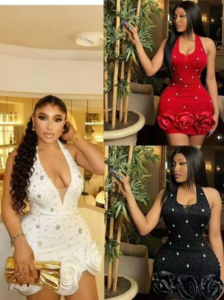 Robe élégante avec strass