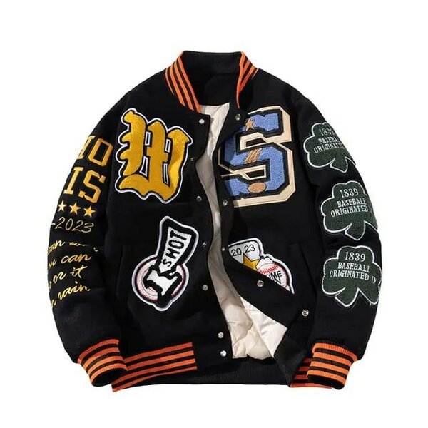 Veste Letterman style universitaire
