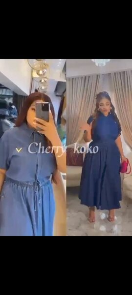 Ladies jeans skirt and top available