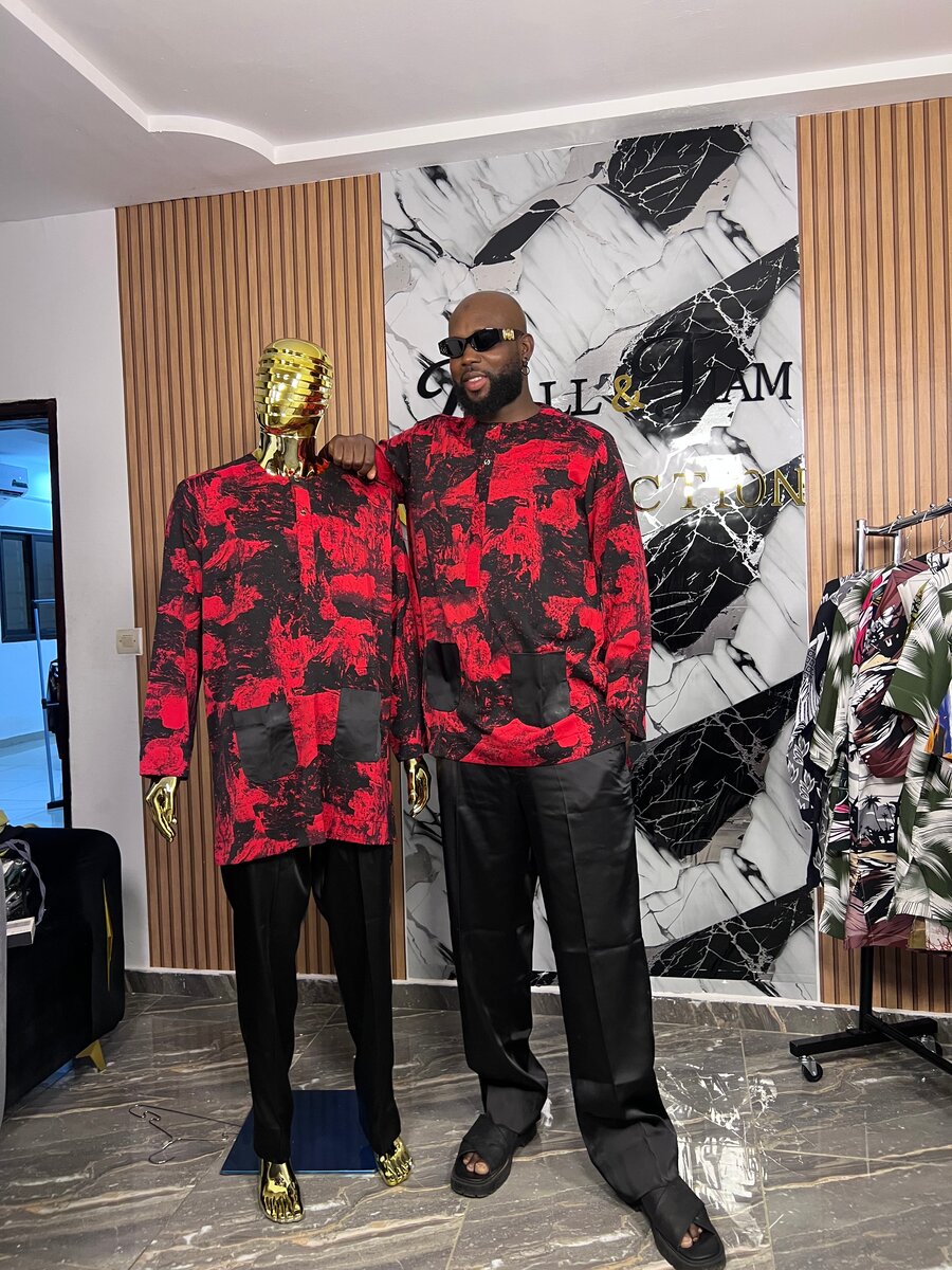 Ensemble vintage Tissu Crêpe