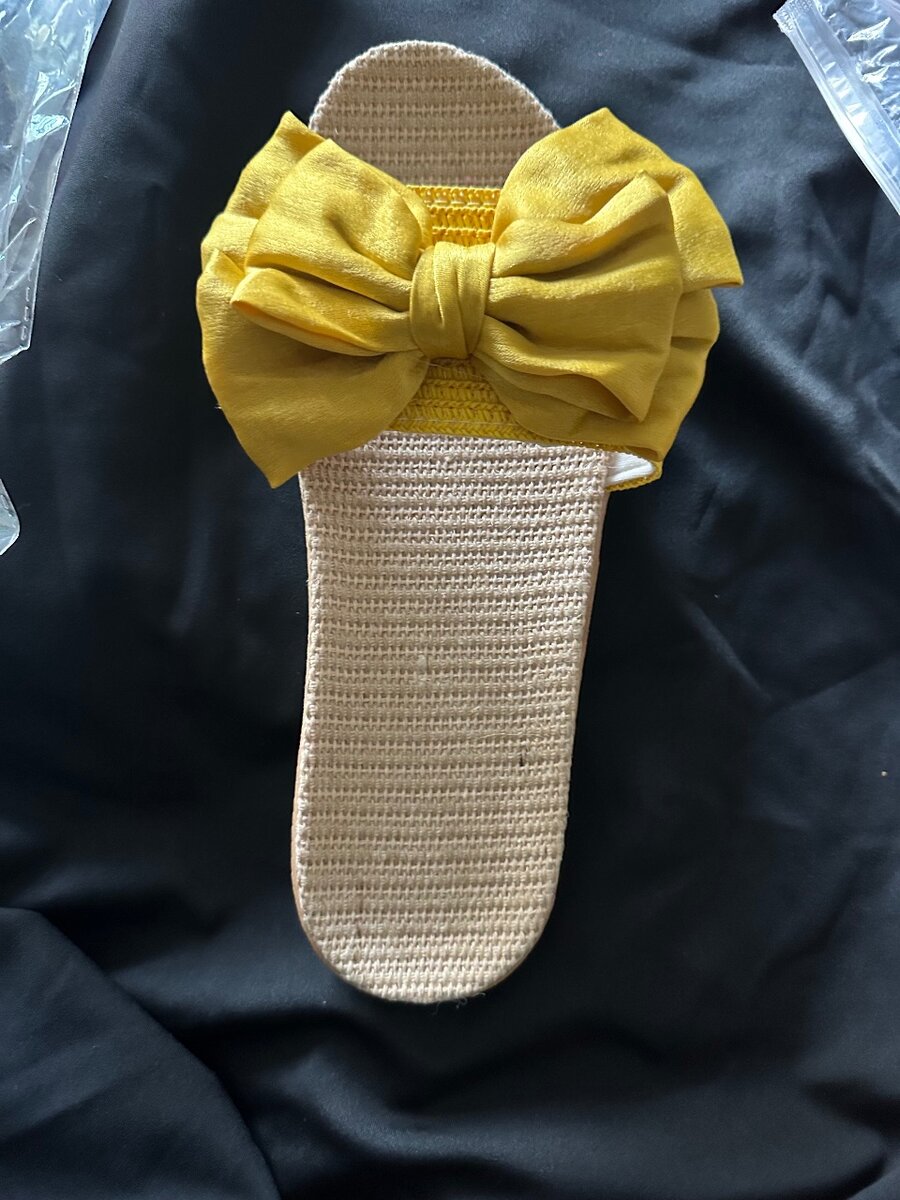 Light weight yellow slippers